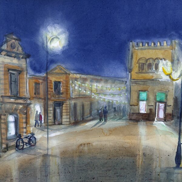 Viesnīca "Roma", akvarelis / papīrs, 40x30 cm, 130 eiro