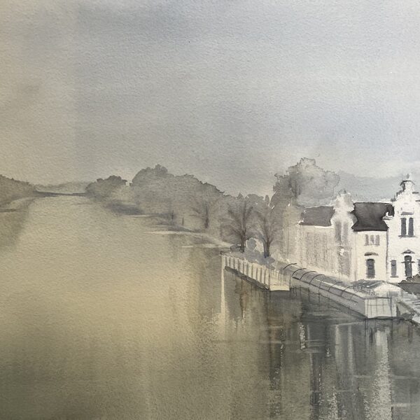 Migliņā, akvarelis / papīrs 50x35 cm, 90 eiro bez rāmja