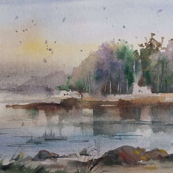 Dabas studija, akvarelis / papīrs, 27x18 cm, 40 eiro