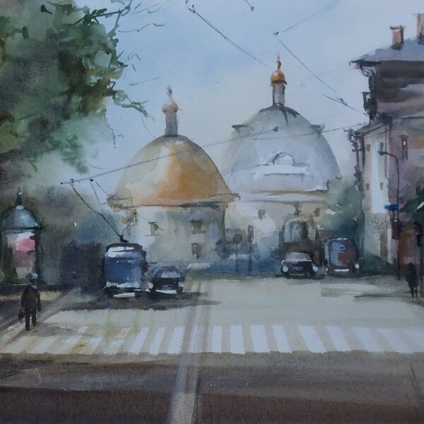 It's not Liepaja..., Karosta, watercolor / cotton paper, 35x25 cm, 90 euro