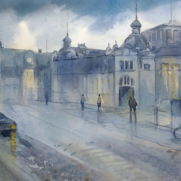 Peters Market, watercolor / paper, 40x30 cm, 130 euro