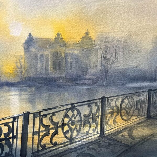 Stillness, watercolor / paper, 50x35 cm, 90 euro unframed