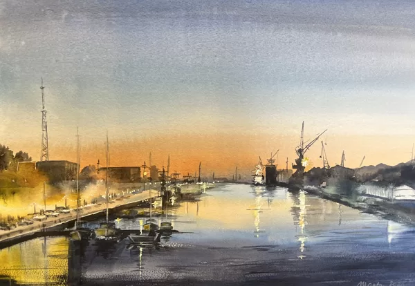 Between, watercolor / paper, 50x35 cm, 90 euro unframed