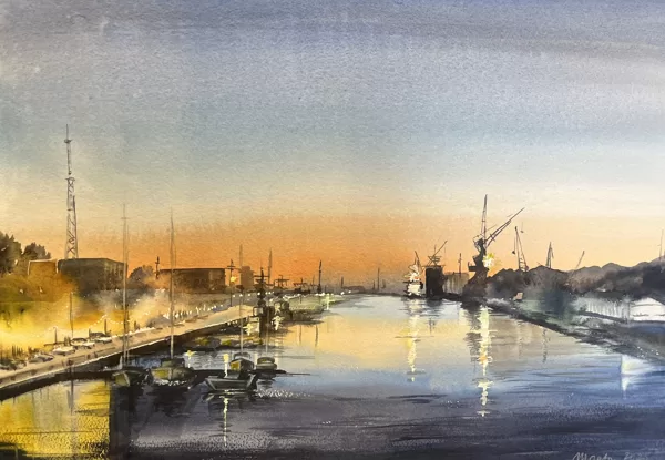 Between, watercolor / paper, 50x35 cm, 90 euro unframed